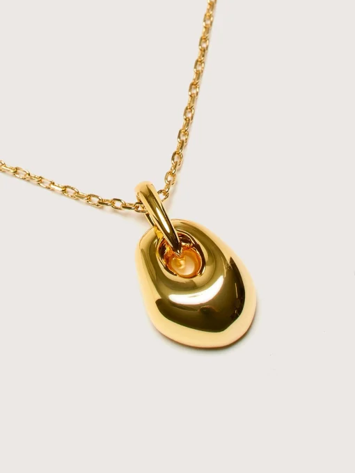 ANNI LU Golden Pebble Halsketting