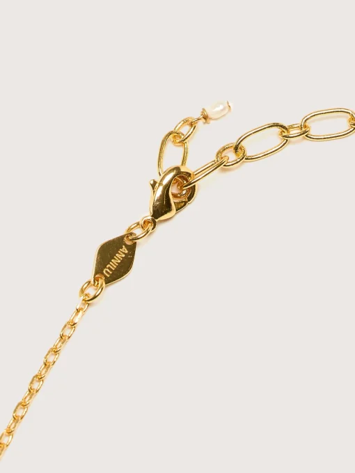 ANNI LU Golden Pebble Halsketting