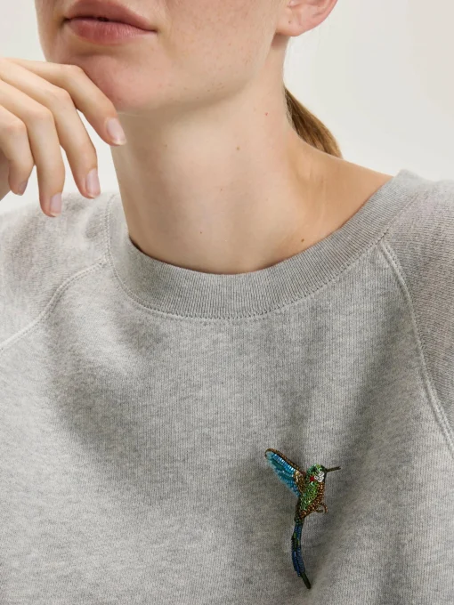 TROVELORE Tropical Hummingbird Broche