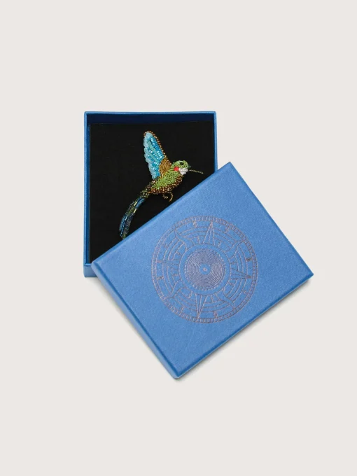 TROVELORE Tropical Hummingbird Broche